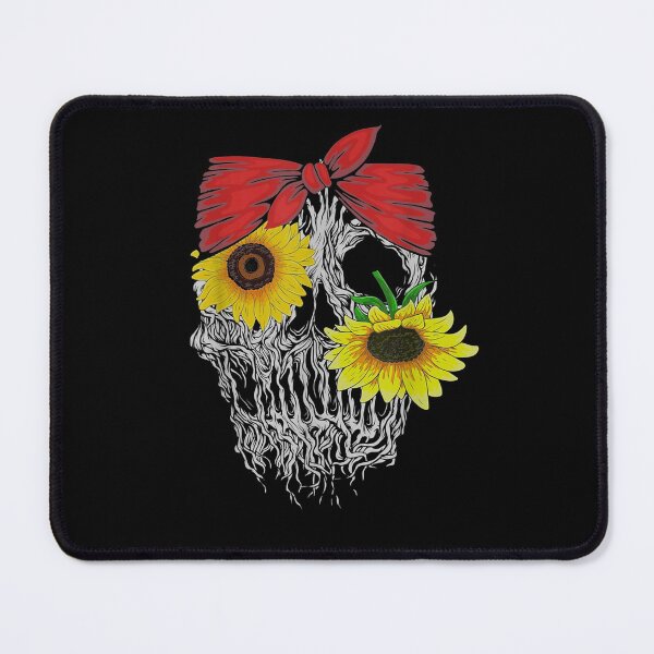 Item preview, Floral Skull Skeleton Flower Spooky Blossom Sunflower designed and sold by dlouise22.