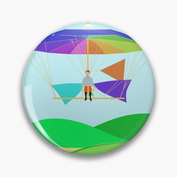 Item preview, Letur Flying his Parachute-Glider Machine 1854 designed and sold by Anna Lemos.