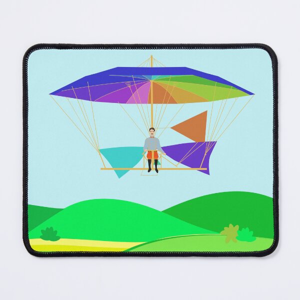 Item preview, Letur Flying his Parachute-Glider Machine 1854 designed and sold by Anna Lemos.