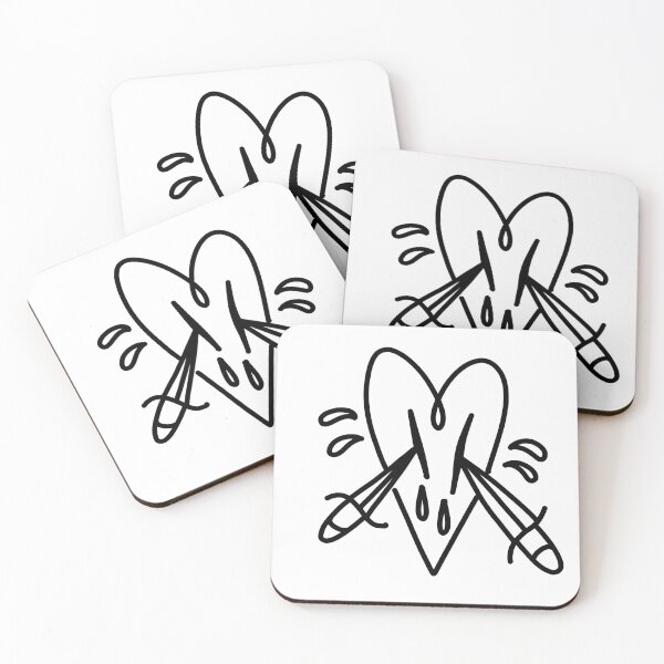 Item preview, Broken heart and Dagger designed and sold by allopopdesign.