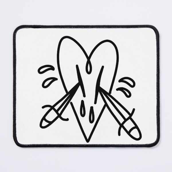 Item preview, Broken heart and Dagger designed and sold by allopopdesign.