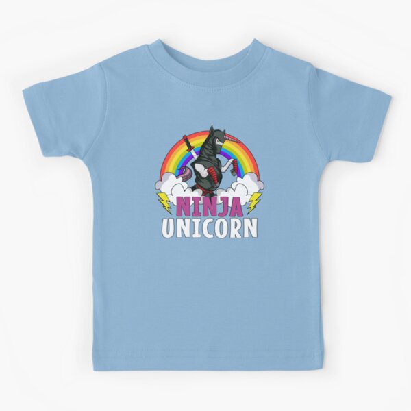 Ninja Unicorn Samurai Kids T-Shirt