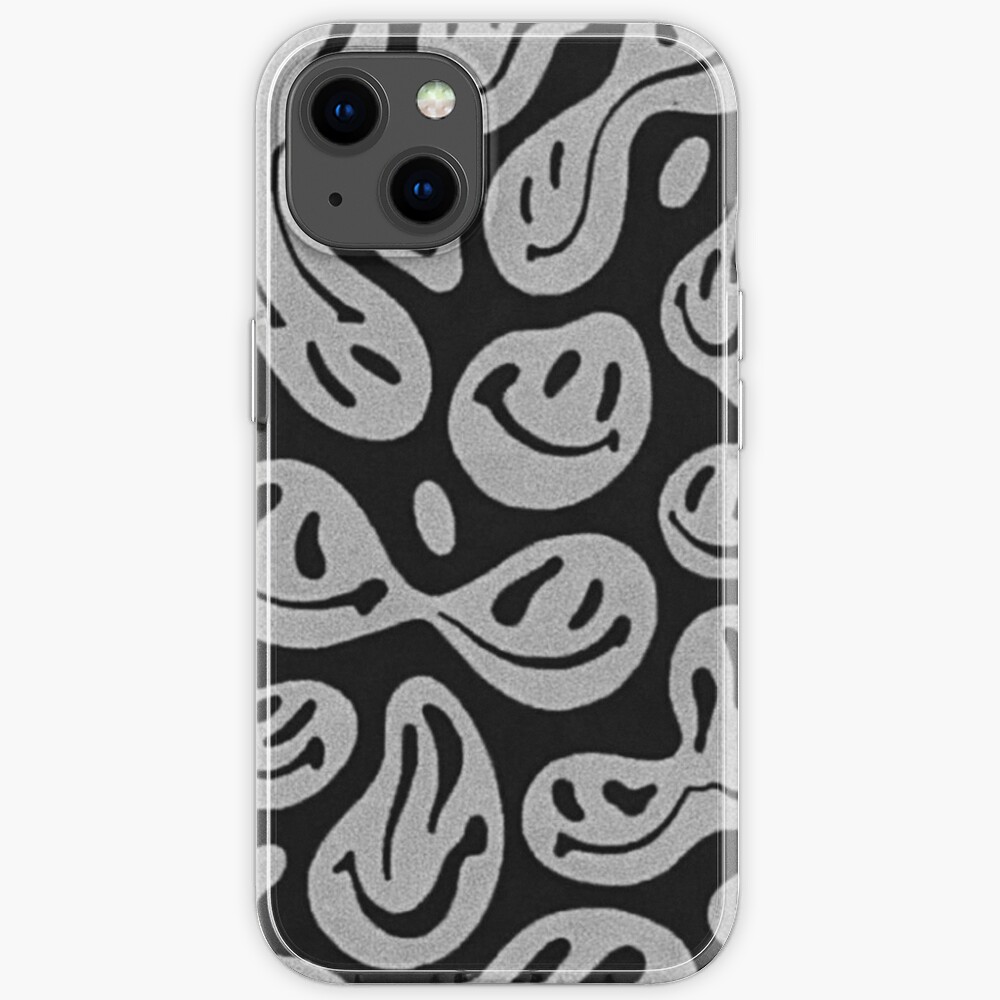 Black And White Aesthetic Smiley Face Phone Case Iphone Case For Sale By Ibtissam 0 Redbubble