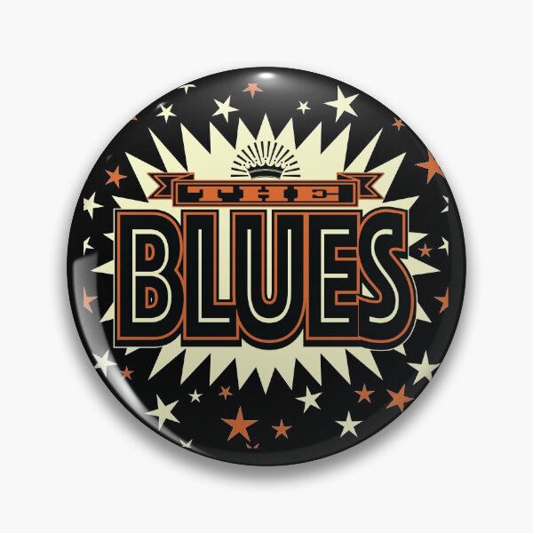 Aperçu de l'œuvre Blues de style rétro audacieux Poster créée et vendue par wickedpretty.