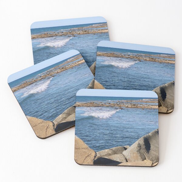 Item preview, Rocky shoreline along the beach @ Beacon Lighthouse Reserve QLD Australia designed and sold by CoffeewithAnh.