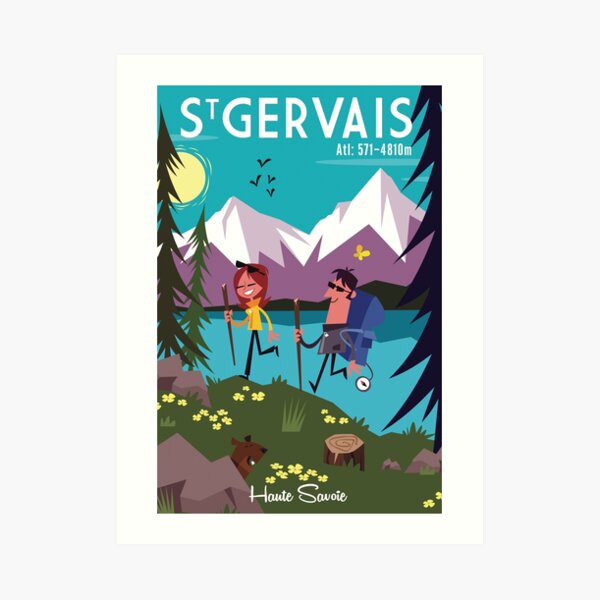 Saint Gervais poster Art Print