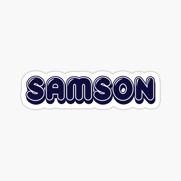 Autocollant pour tes Samson lettrage-Set avec 4 autocollants dans 2 Tailles