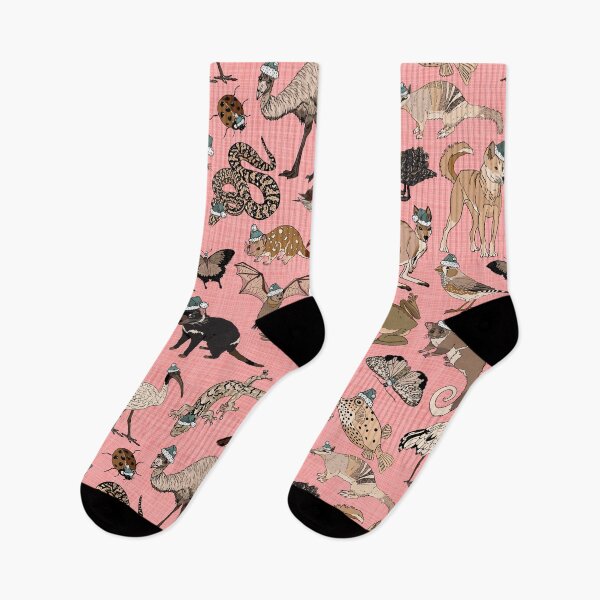 Item preview, Australian Christmas animals - pink designed and sold by Claire Bowley.