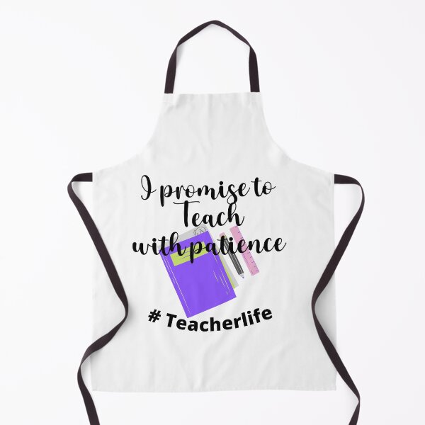 Item preview, I promise to teach with patience #Teacher life design designed and sold by FayNdesigns.