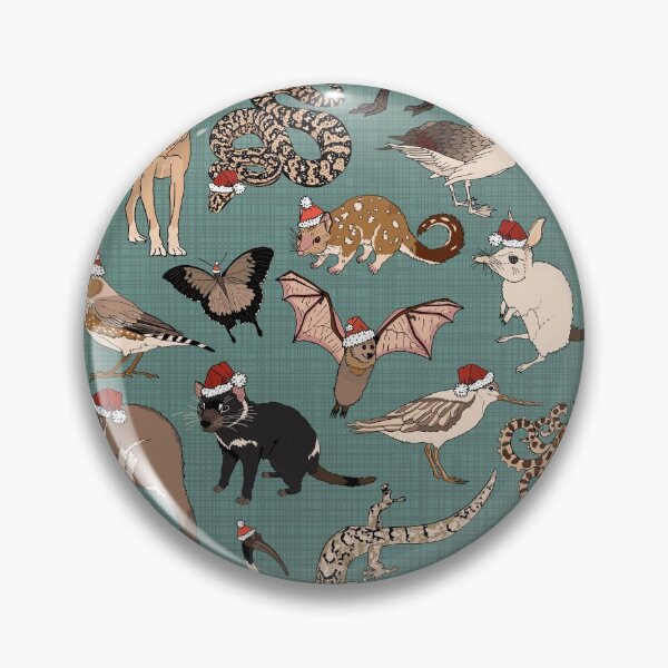 Item preview, Australian Christmas animals - green designed and sold by Claire Bowley.