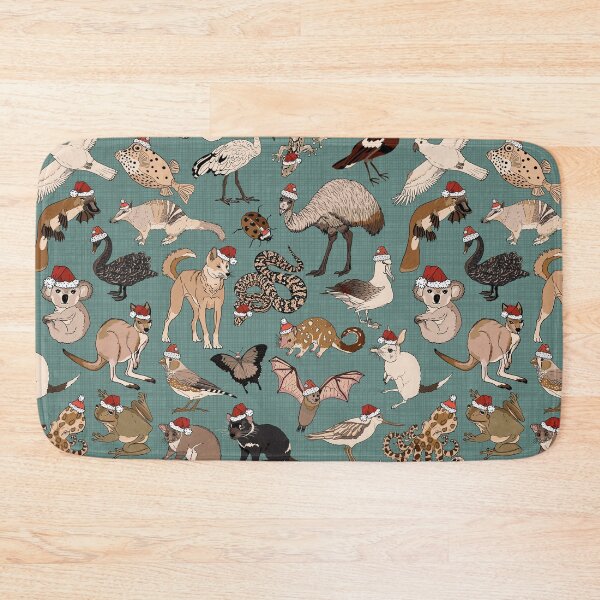 Item preview, Australian Christmas animals - green designed and sold by Claire Bowley.