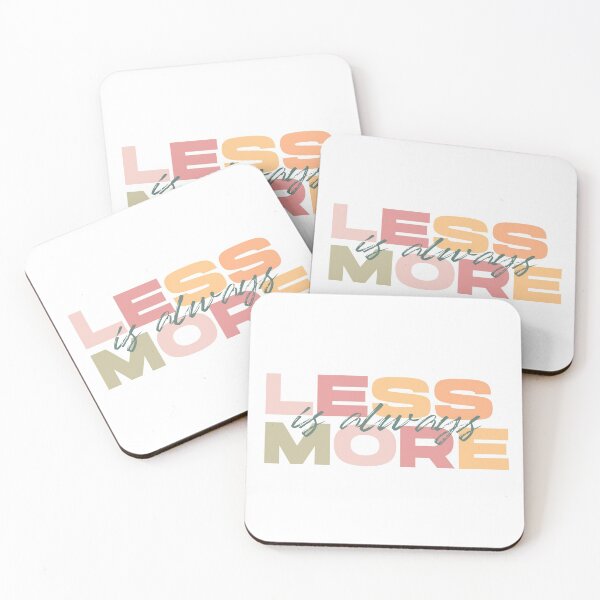 Item preview, Less Is Always More - White designed and sold by AanmahStore.