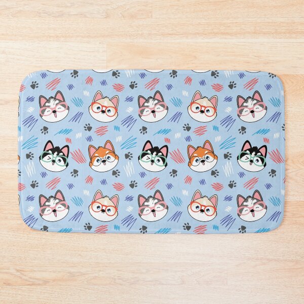 Item preview, Siberian Husky Pomsky Dogs with Glasses designed and sold by Lulupainting.