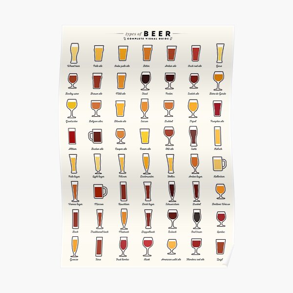 Types of Beer Poster