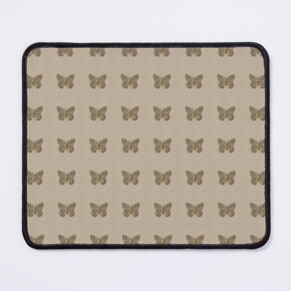 Item preview, Linen Look Gold Butterfly Pattern designed and sold by technotext.