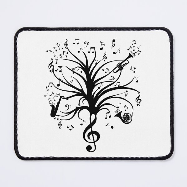 Item preview, Treble Clef Music Tree and Notes designed and sold by Primroaddesigns.