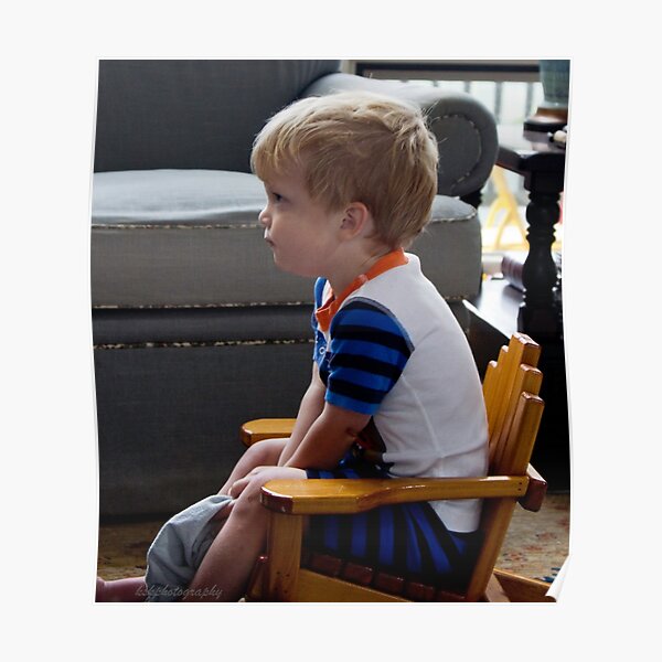 Max watching Thomas the Train Poster