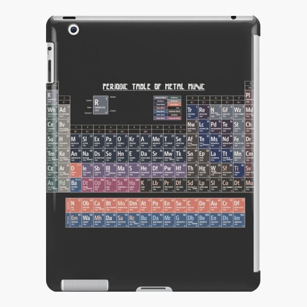 Periodic Table Of Rock Music Ipad Case Skin By Innasoyturk Redbubble