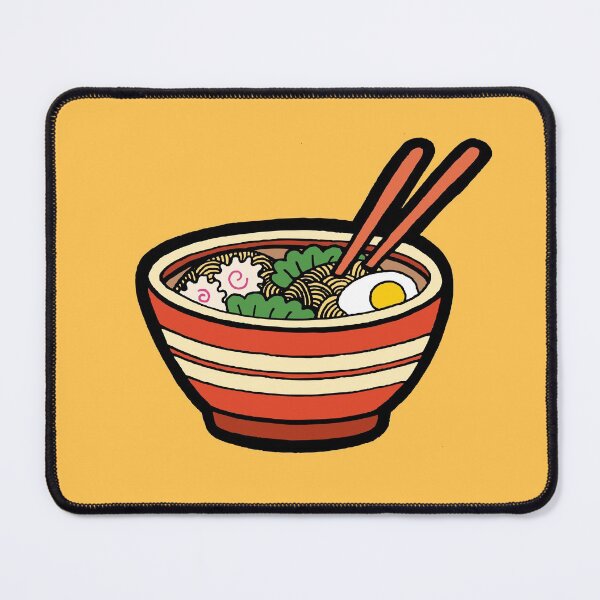 Item preview, Ramen Bowl Pattern in Orange designed and sold by evannave.