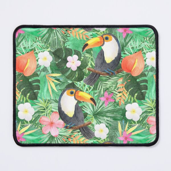 Item preview, Tropical tucan pattern designed and sold by ArtStyleAlice.