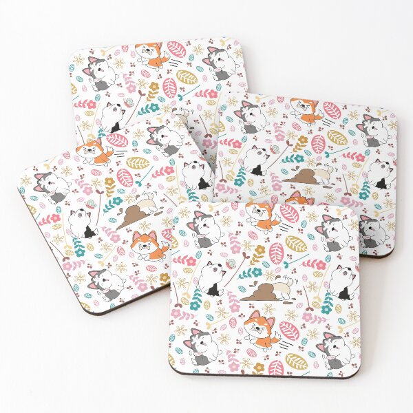 Item preview, Siberian Husky Pomsky Dogs Playing in the Garden designed and sold by Lulupainting.