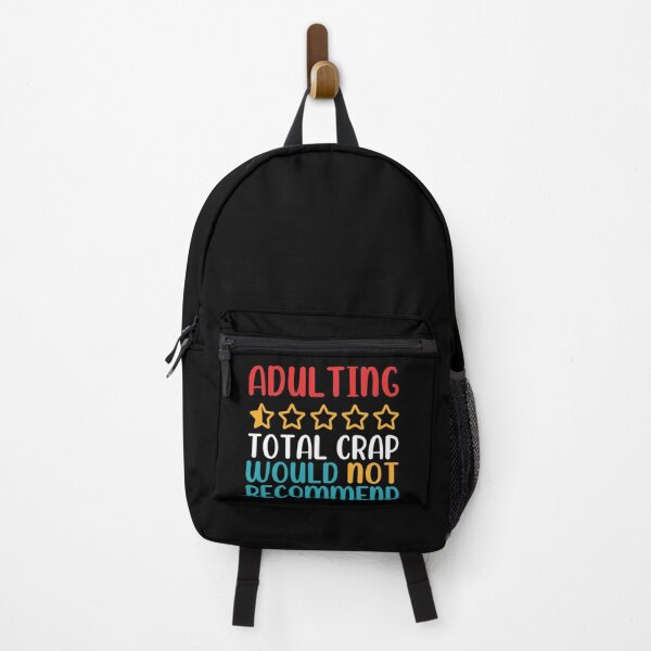 Item preview, Adulting total crap - Would Not Recommend - Half Star - Funny Quote designed and sold by 99vectors.
