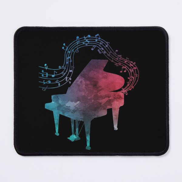 Item preview, Watercolor Piano With Music Notes designed and sold by Primroaddesigns.