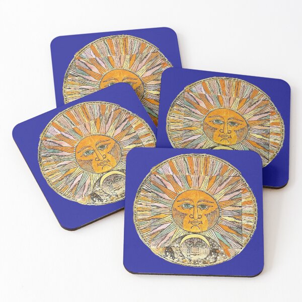 Item preview, SUN AND MOON ANTIQUE RUSSIAN ASTROLOGY  WOODCUT designed and sold by BulganLumini.