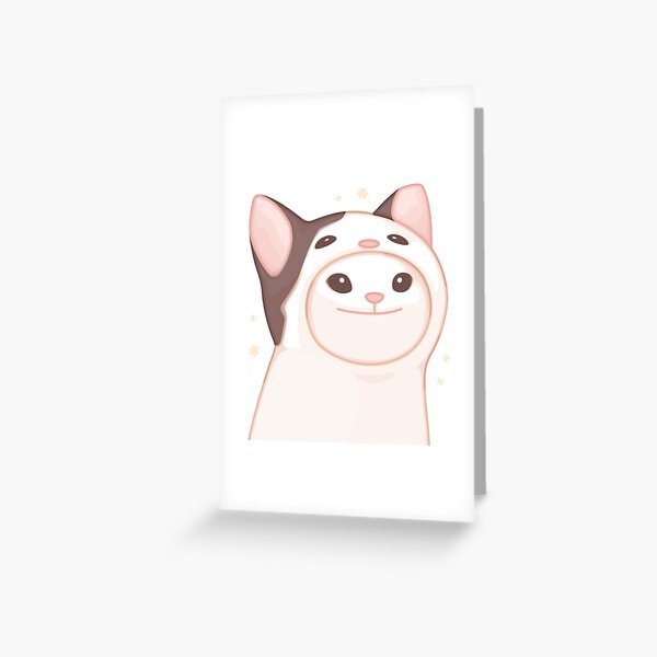 Pop Cat Click Greeting Card