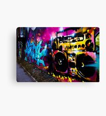 Boombox Graffiti Canvas Print