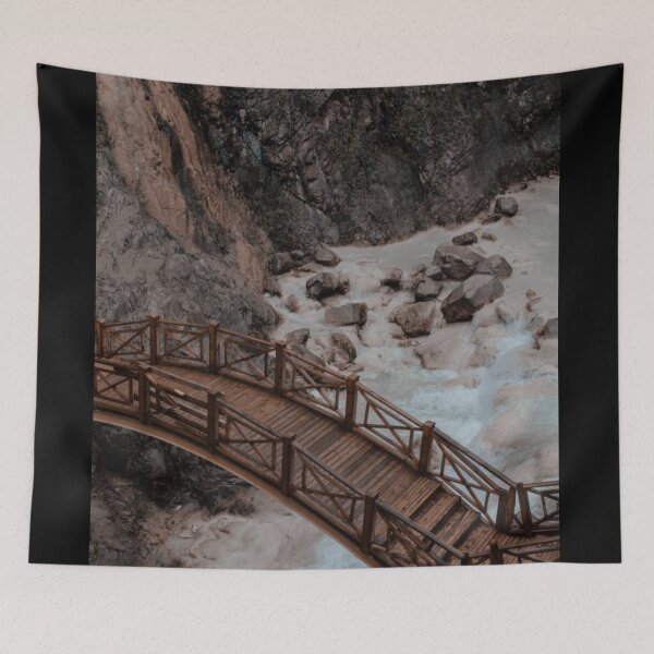 Item preview, wooden bridge designed and sold by Roshan Keenoo.