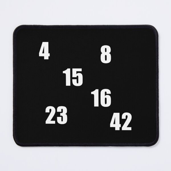 Item preview, Lost Numbers: 4 8 15 16 23 42 (Black) designed and sold by quoteedesigns.