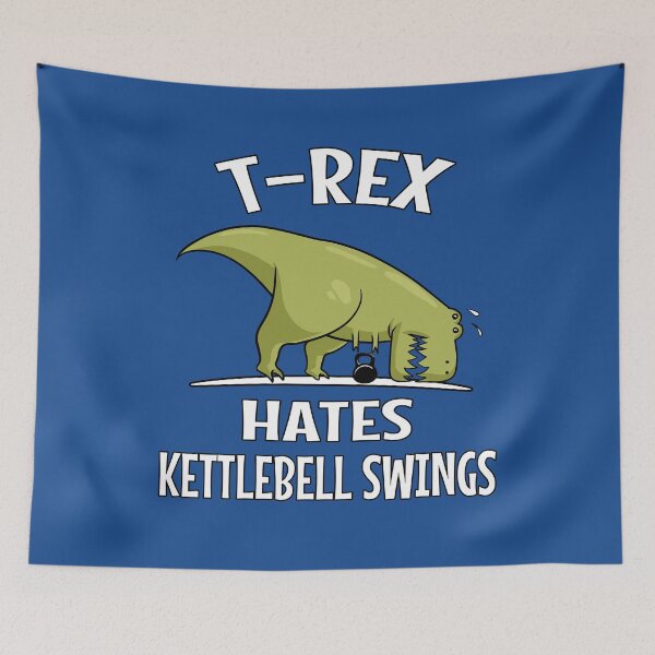 Item preview, Dinosaur T-Rex Hates Kettlebell Swings  designed and sold by underheaven.