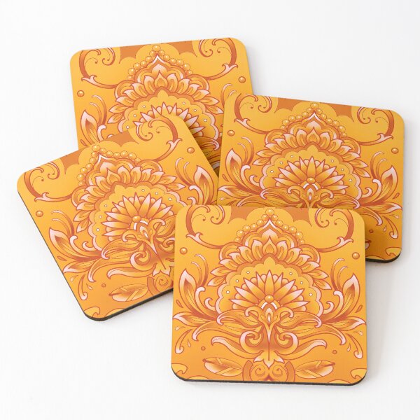 Item preview, golden mandala mehendi henna style designed and sold by weilertsen.