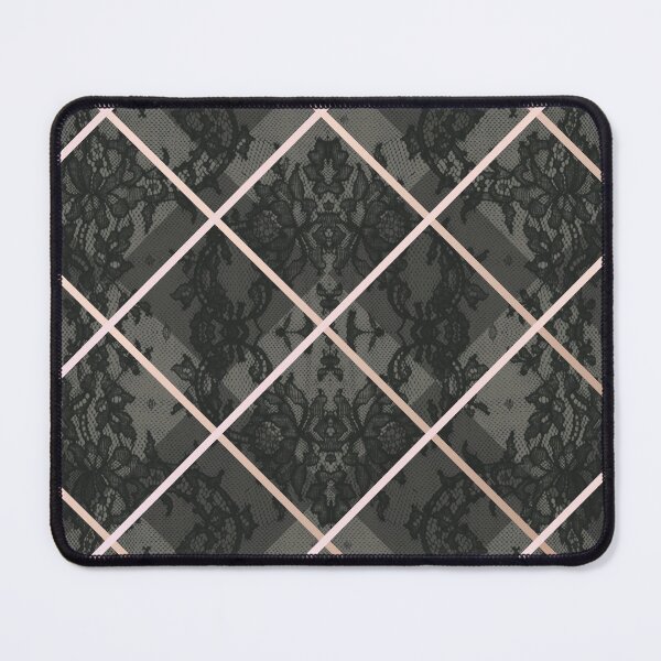 Item preview, Chic Olive Green Rosegold Minimal Geometric Floral Lace Pattern designed and sold by LaceySkies.