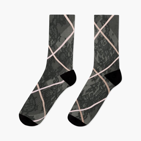 Item preview, Chic Olive Green Rosegold Minimal Geometric Floral Lace Pattern  designed and sold by LaceySkies.