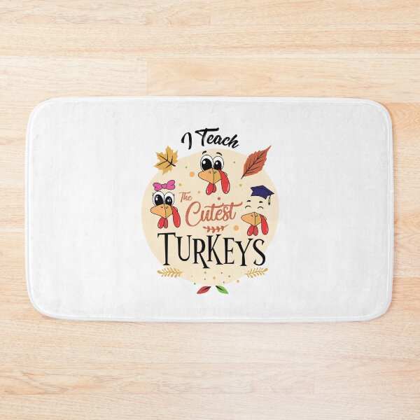 Item preview, I Teach The Cutest Turkeys, Funny Thanksgiving Teacher Gift designed and sold by JUSTBEELEGANT.