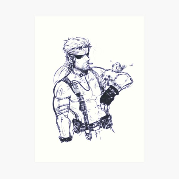 how to draw solid snake how to draw solid snake