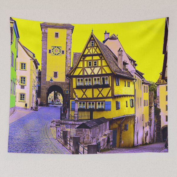 Item preview, German Town Trippy Glitch Art Germany Deutschland  designed and sold by glitchhub.