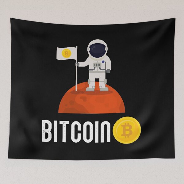 Item preview, Funny Bitcoin, Bitcoin BTC Crypto to the Moon Featuring Astronau, Perfect Gift for Bitcoin Traders, Funny Cryptocurrency  designed and sold by CapitalDesignss.