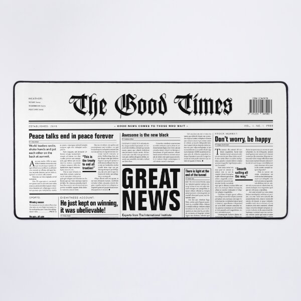 The Good Times Vol. 1, No. 1 / Newspaper with only good news