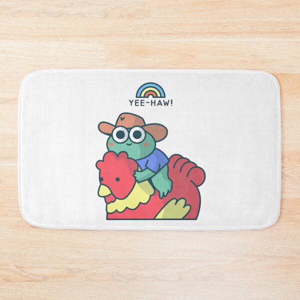 Item preview, Yee Haw!  Frog riding a chicken!  Get quirky. designed and sold by hardscuffle.