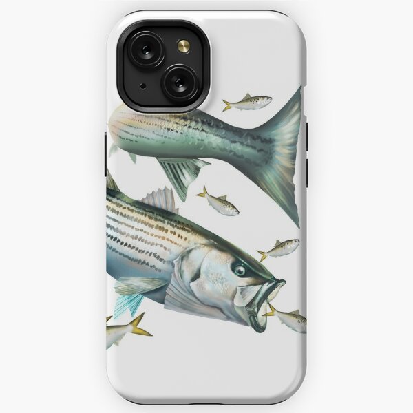 iPhone 11 Pro Max Striped Bass Tournament Fishing camo blue Case