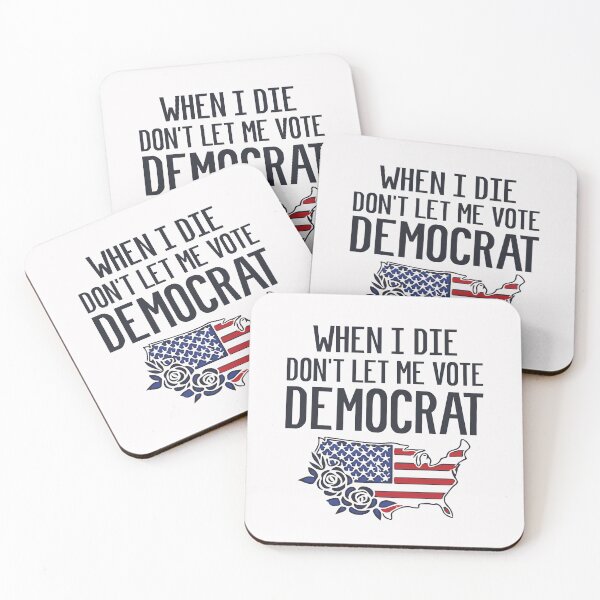 Item preview, When I Die Don't Let Me Vote Democrat USA Flag Flower Funny Republican designed and sold by clothesy7.