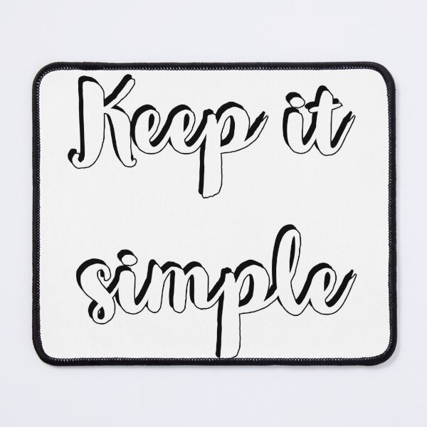 Item preview, Keep it simple - hand lettering designed and sold by Inspirationmotivation.