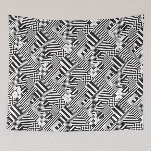 Item preview, Black and white striped seamless pattern designed and sold by brox-art-style.