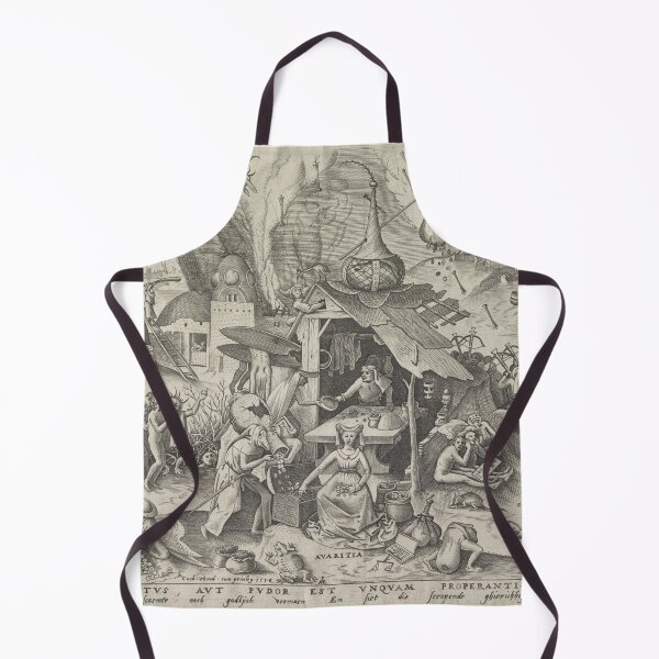 Item preview, Medieval etching Avarice in Hell designed and sold by Vintage Designs +.