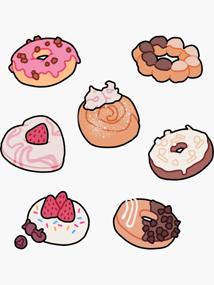 Sticko Tiny Stickers-Mini Donuts - 015586996494