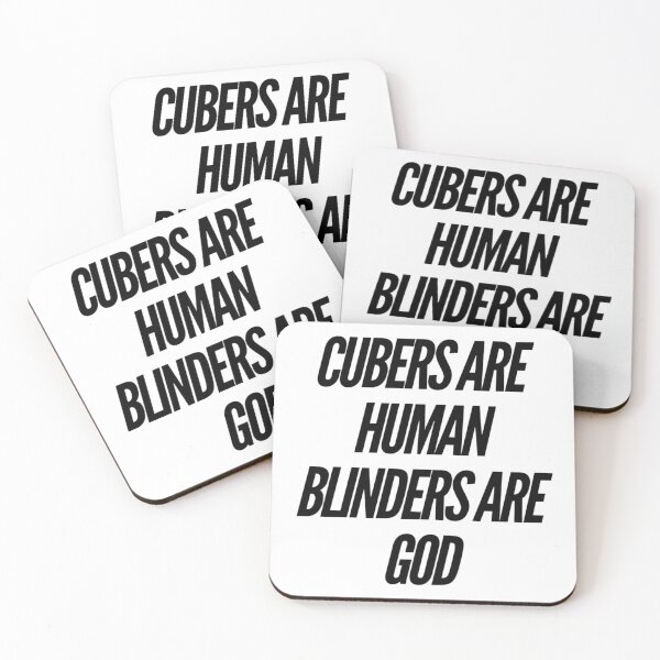 Item preview, Cubers are Human, Blinders are God designed and sold by ASchumac.