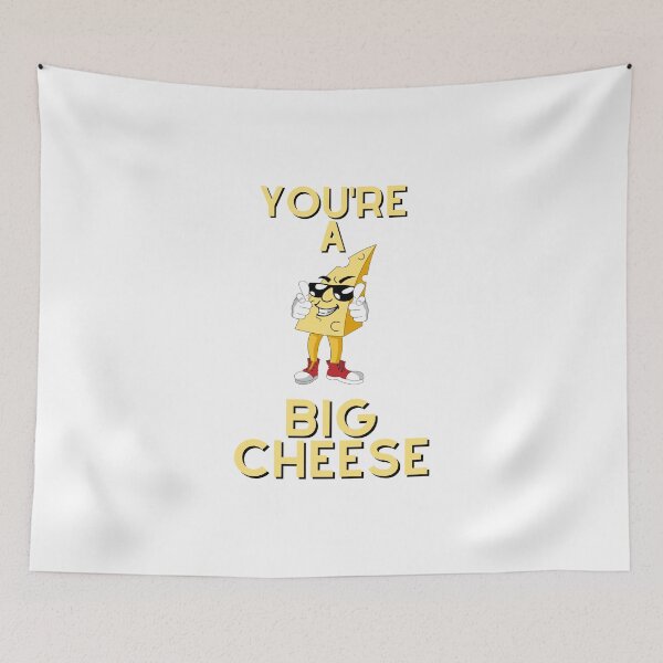 Item preview, You're A Big Cheese - Unisex White T-Shirt - Funny Joke Design for Hot Shots, CEO, Chancers, Wannabes, Bosses etc designed and sold by raretshirtsuk.